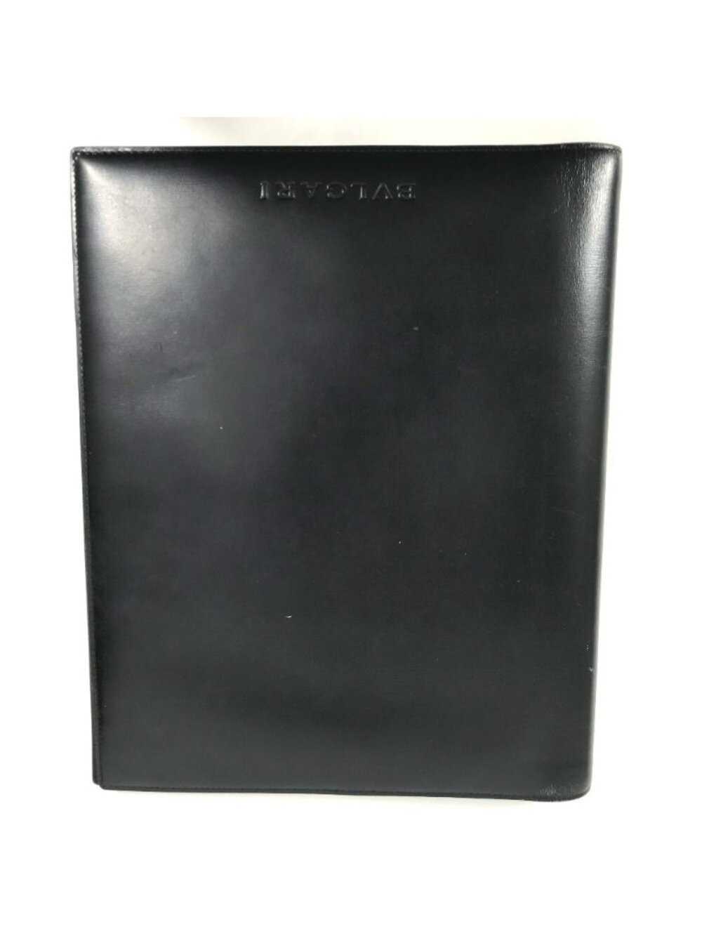 Bvlgari Note Cover Logo Big Agenda Leather Black